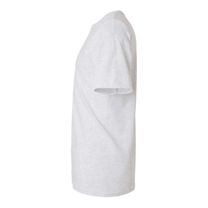 M&O 4800 custom short sleeve t-shirt in ash, left side view