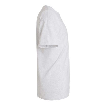 M&O 4800 custom short sleeve t-shirt in ash, right side view