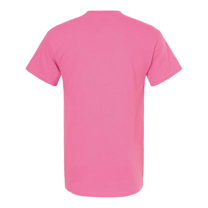 M&O 4800 custom short sleeve t-shirt in azalea, back view