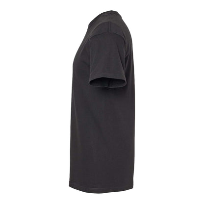 M&O 4800 custom short sleeve t-shirt in black, left side view