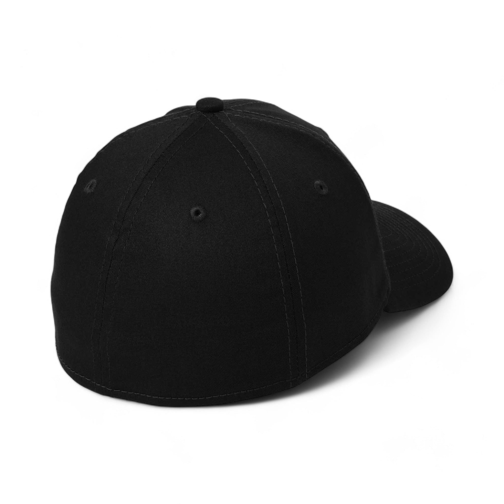 Back view of New Era NE1000 custom hat in black
