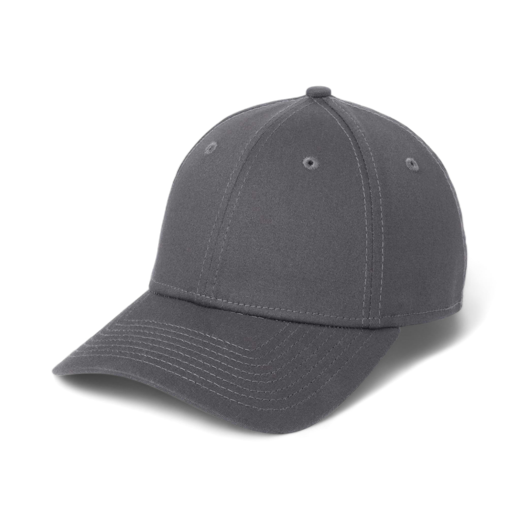 Side view of New Era NE1000 custom hat in graphite