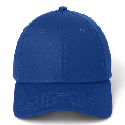 Front view of New Era NE1000 custom hat in royal