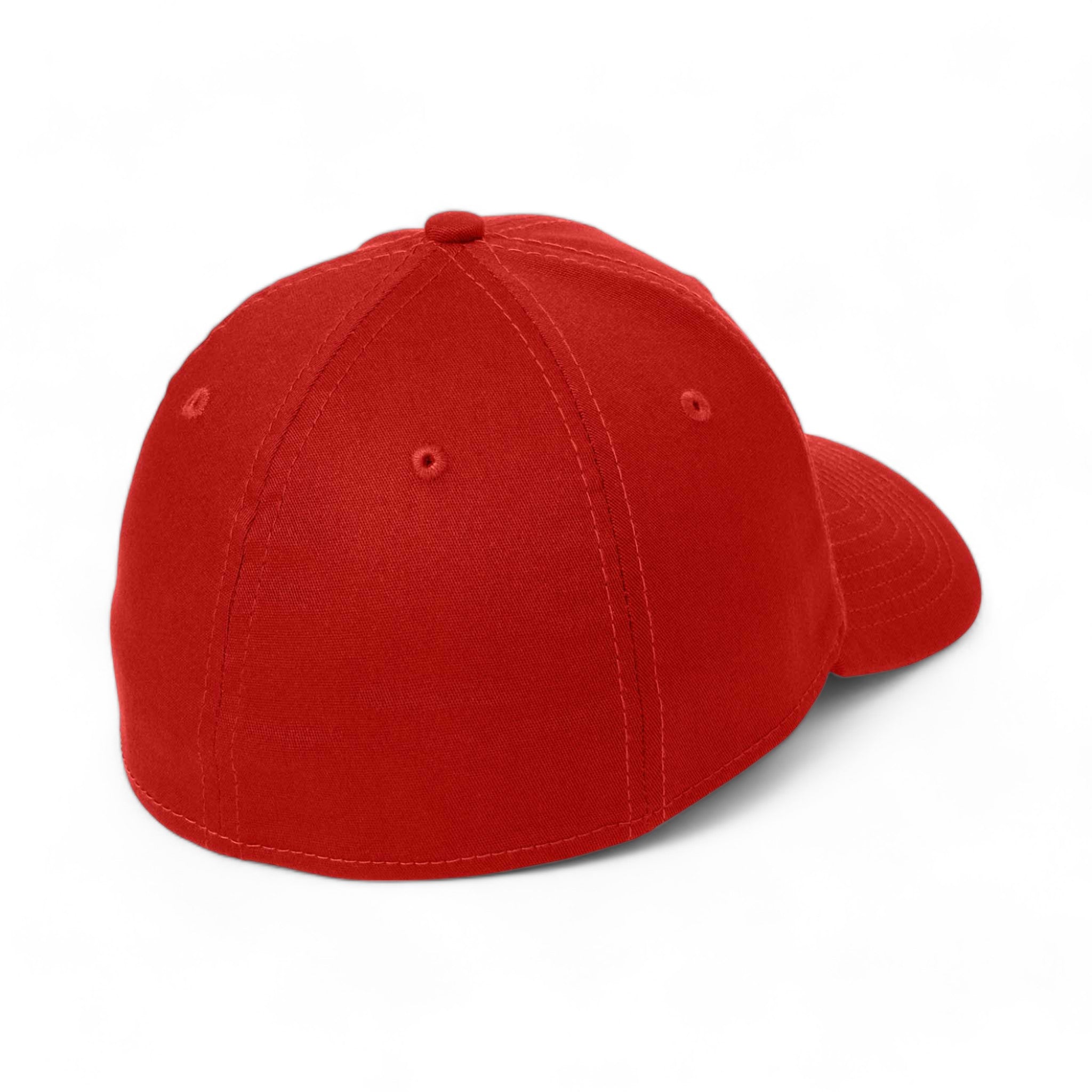 Back view of New Era NE1000 custom hat in scarlet red