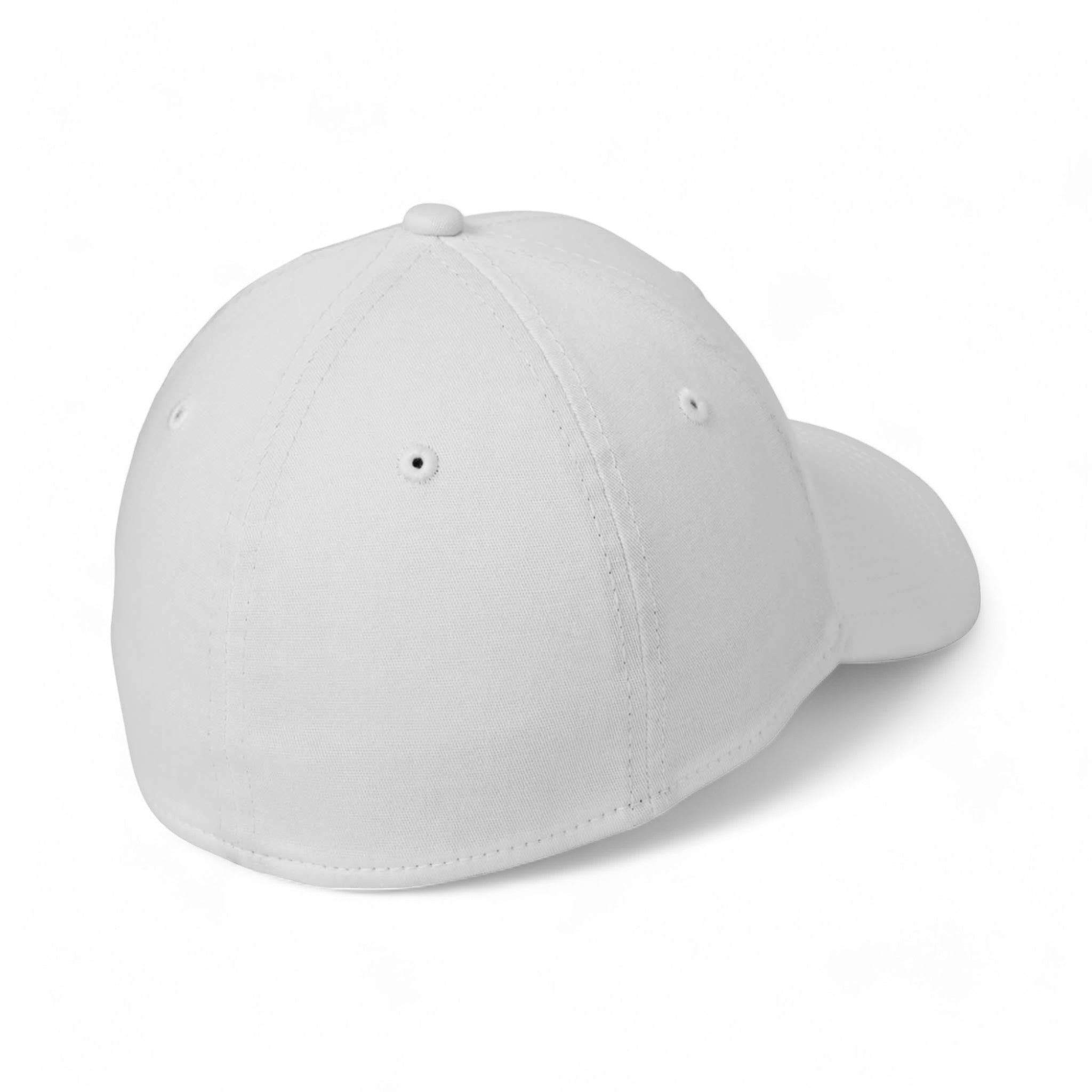 Back view of New Era NE1000 custom hat in white