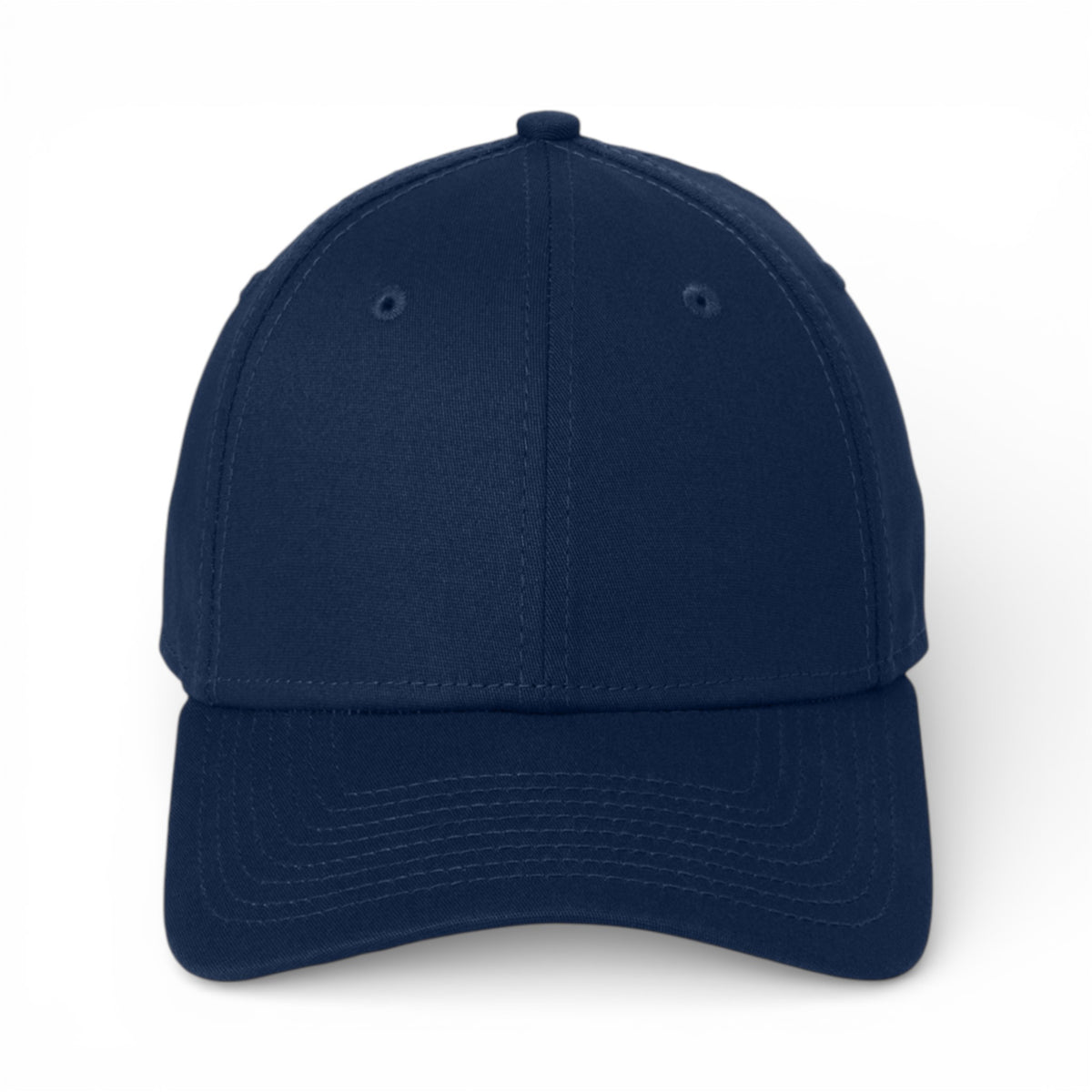 Front view of New Era NE1000 custom hat in deep navy