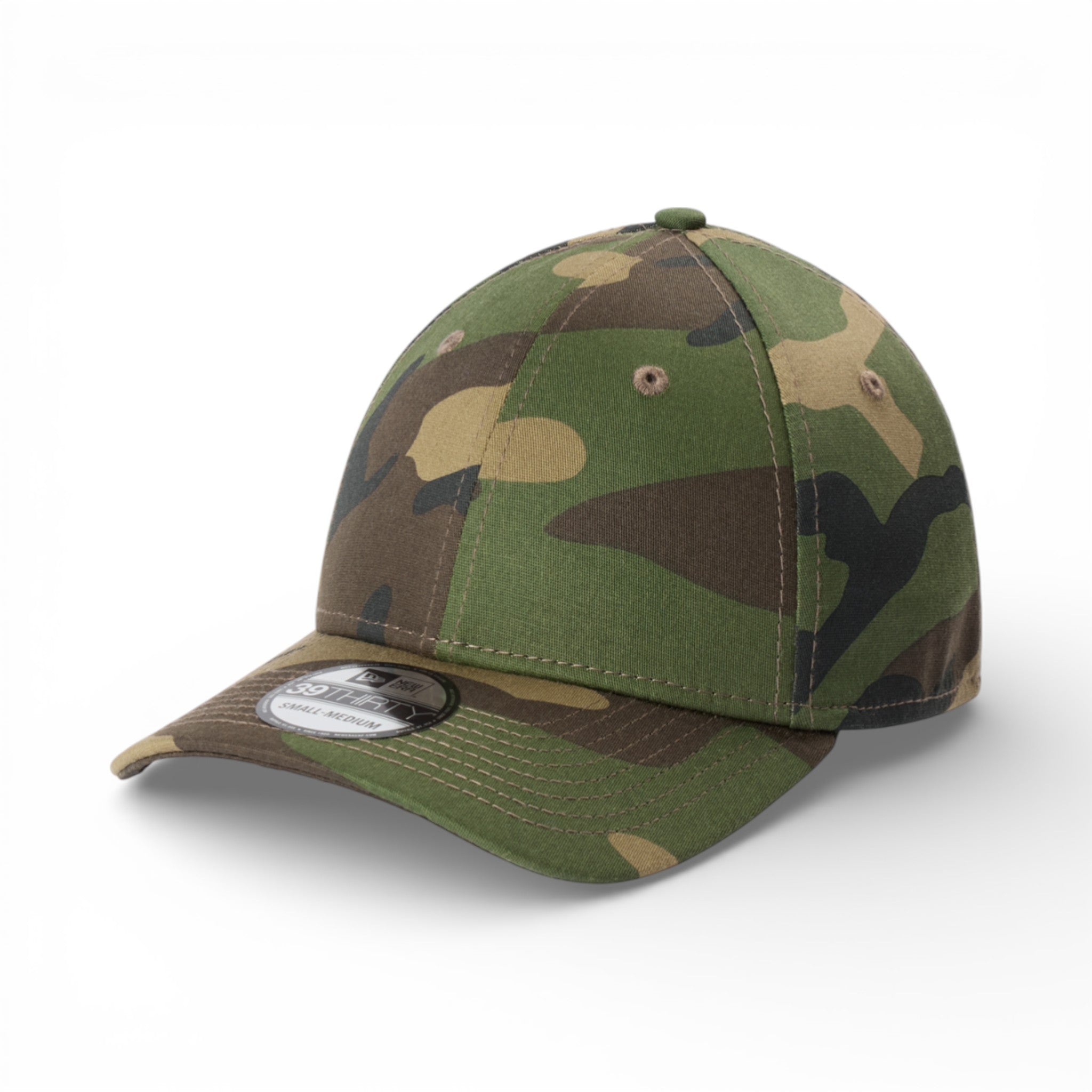 Left side view of New Era NE1000 custom hat in camo
