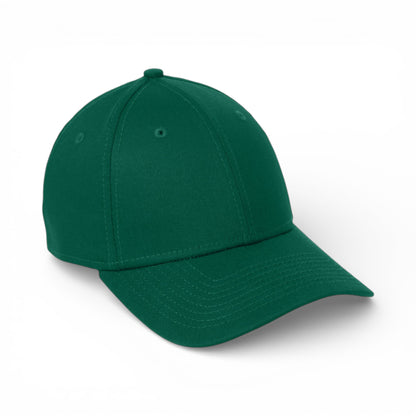 Right side view of New Era NE1000 custom hat in dark green