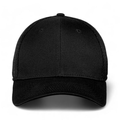 Front view of New Era NE1020 custom hat in black