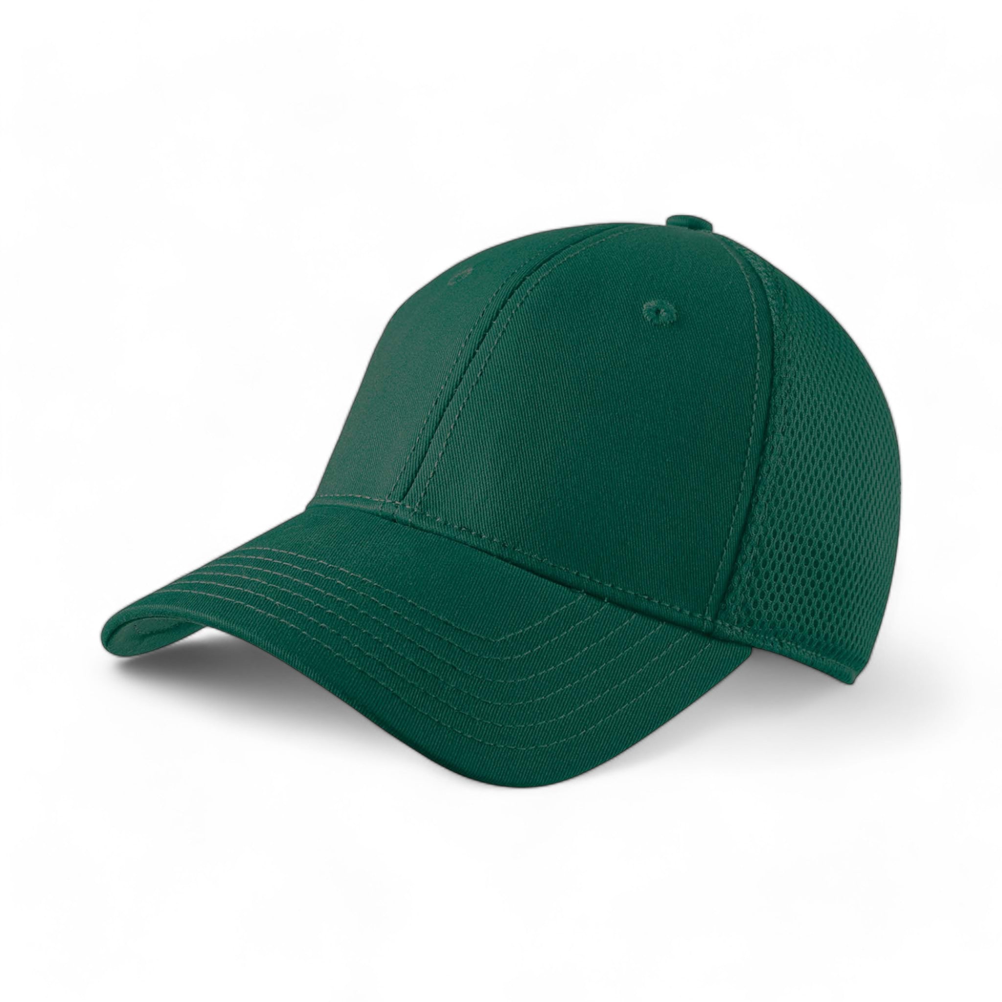 Side view of New Era NE1020 custom hat in dark green