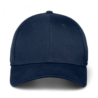 Front view of New Era NE1020 custom hat in deep navy