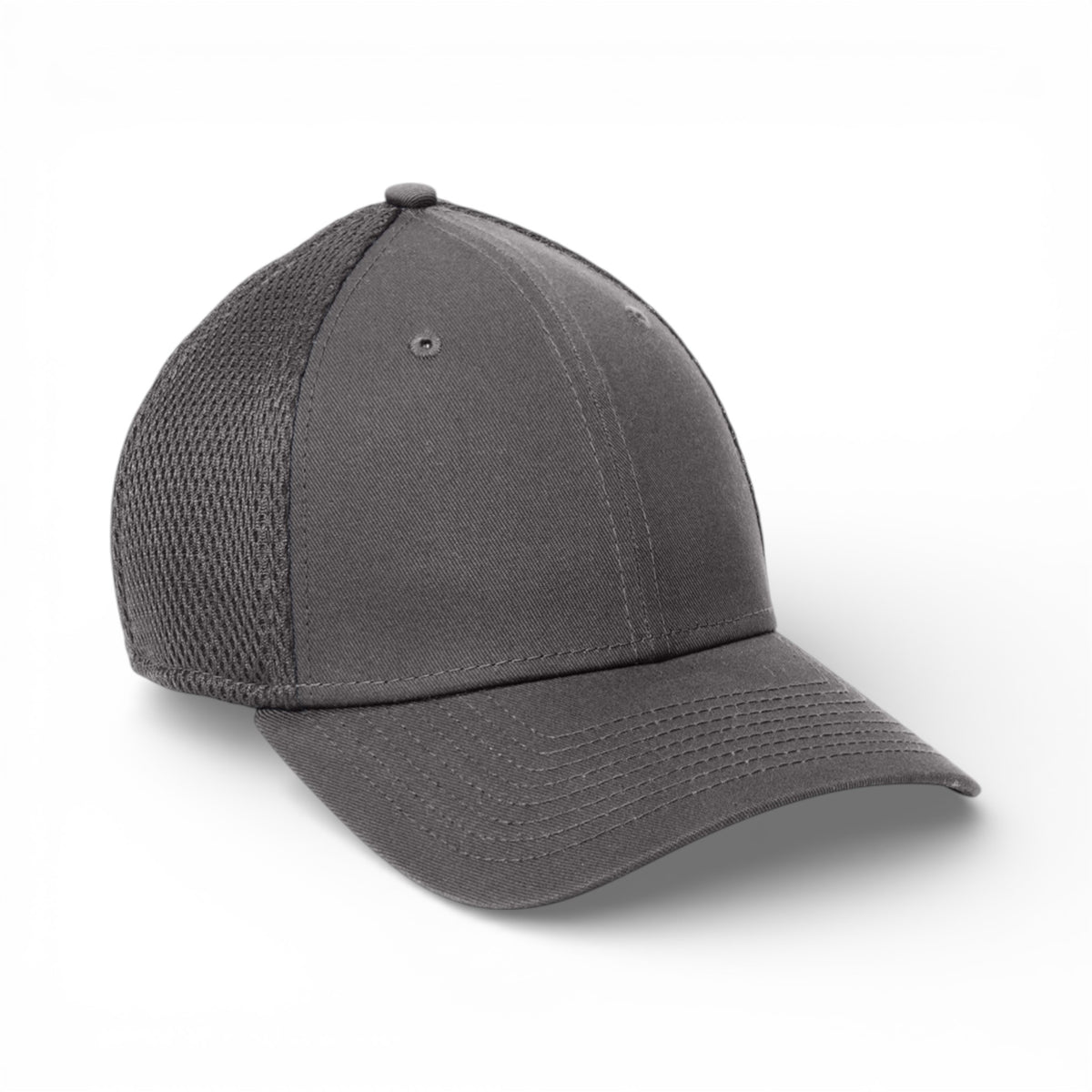 Right side view of New Era NE1020 custom hat in charcoal and charcoal