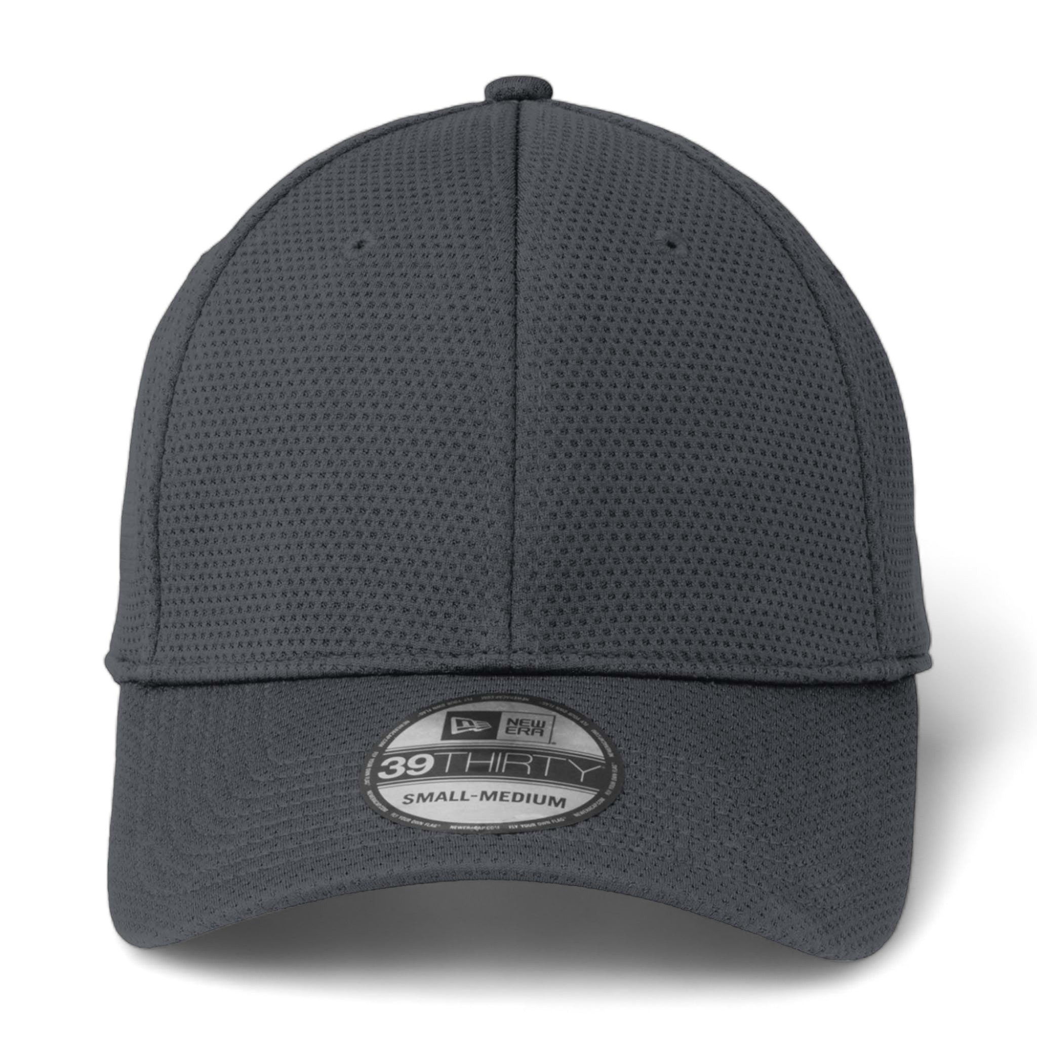 Front view of New Era NE1090 custom hat in charcoal