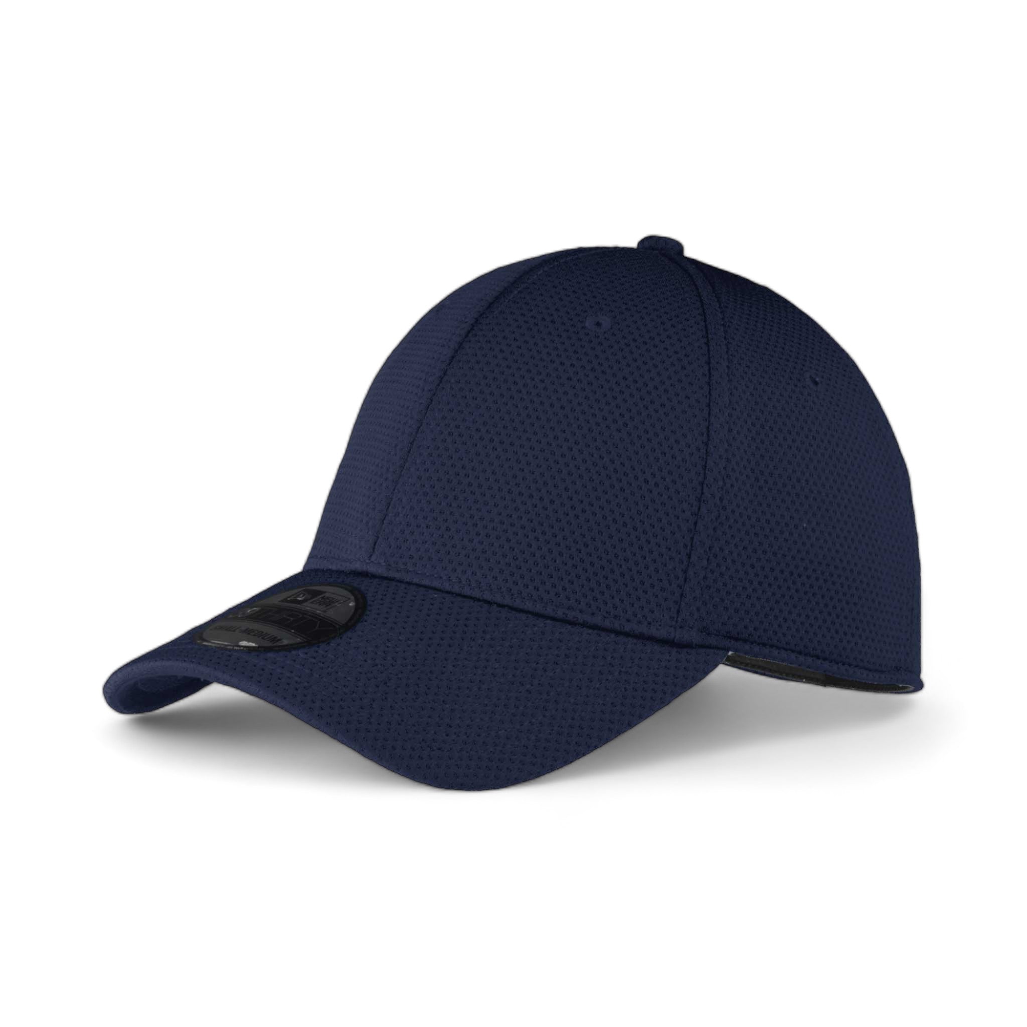Side view of New Era NE1090 custom hat in league navy