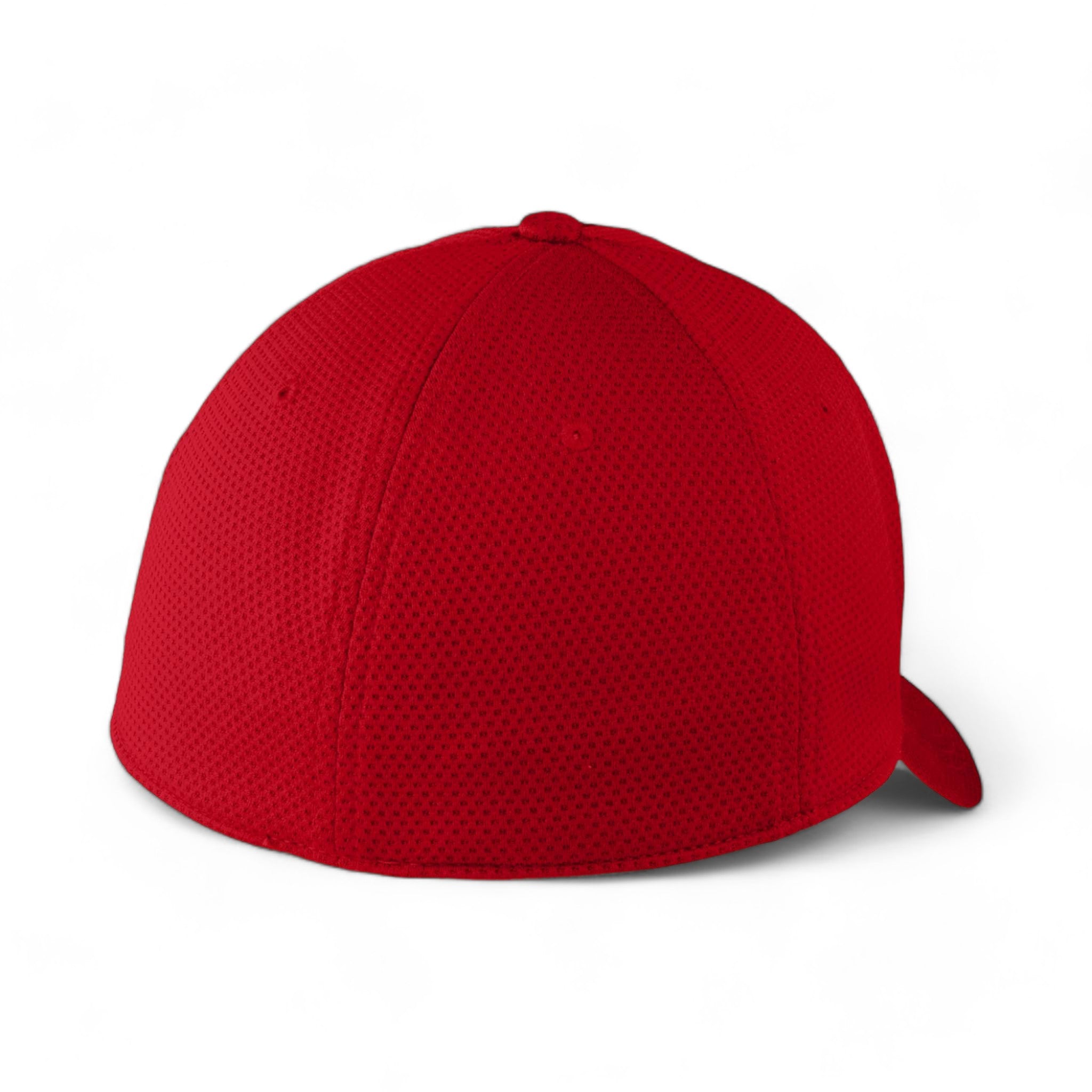 Back view of New Era NE1090 custom hat in scarlet