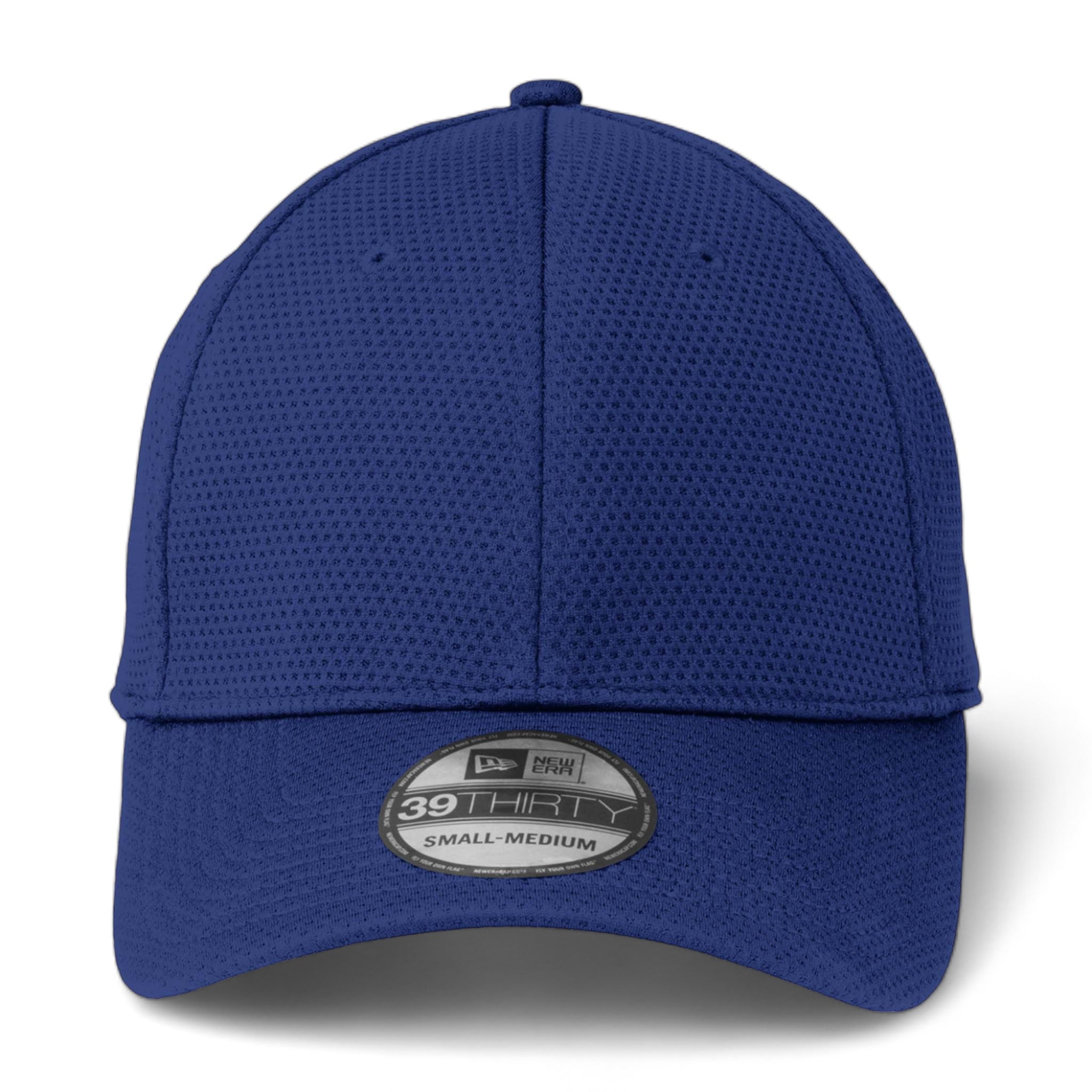 Front view of New Era NE1090 custom hat in royal