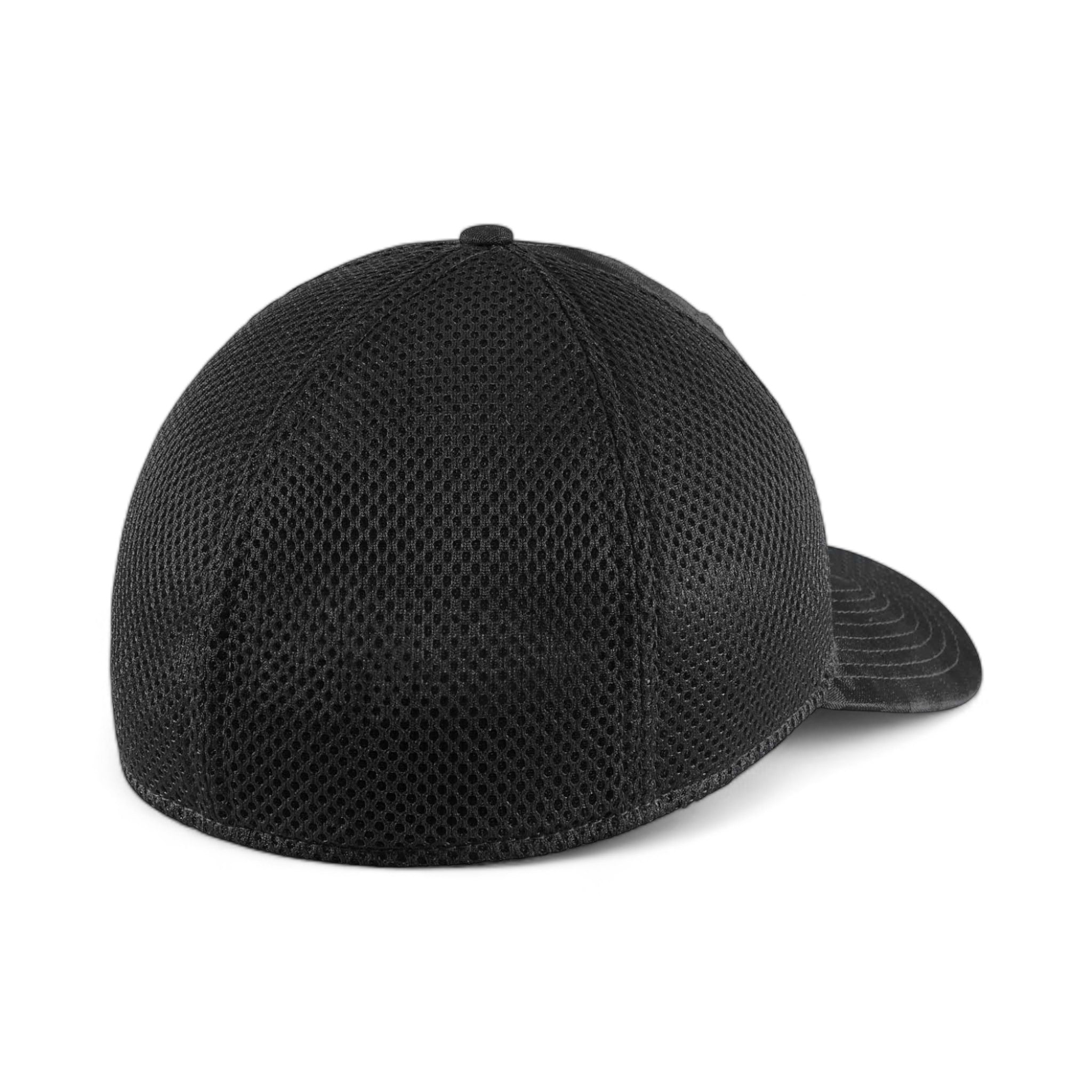Back view of New Era NE1091 custom hat in black camo