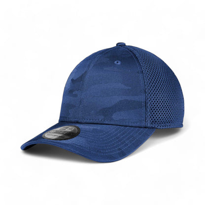 Side view of New Era NE1091 custom hat in royal camo