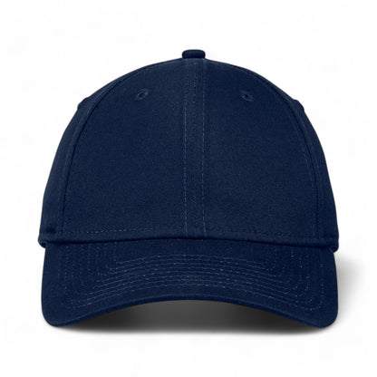 Front view of New Era NE200 custom hat in deep navy