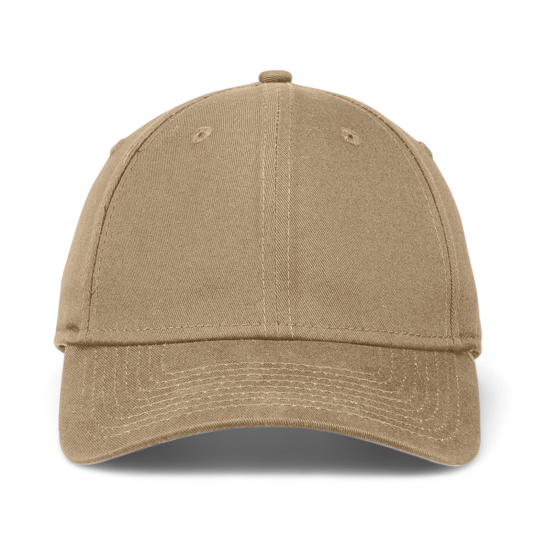 Front view of New Era NE200 custom hat in khaki