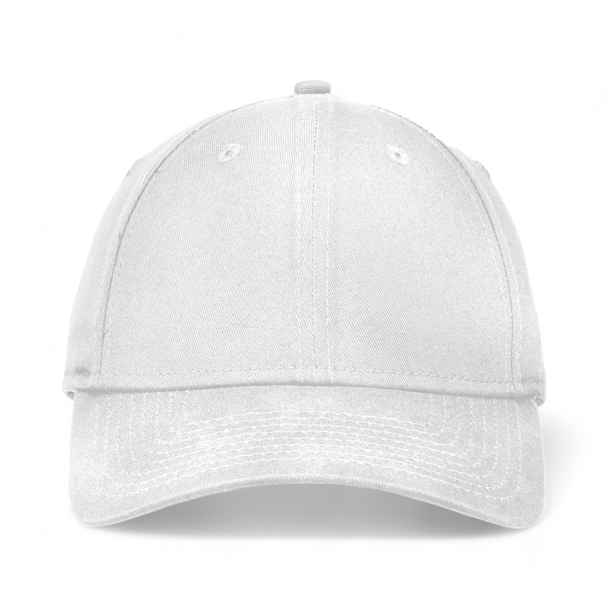 Front view of New Era NE200 custom hat in white
