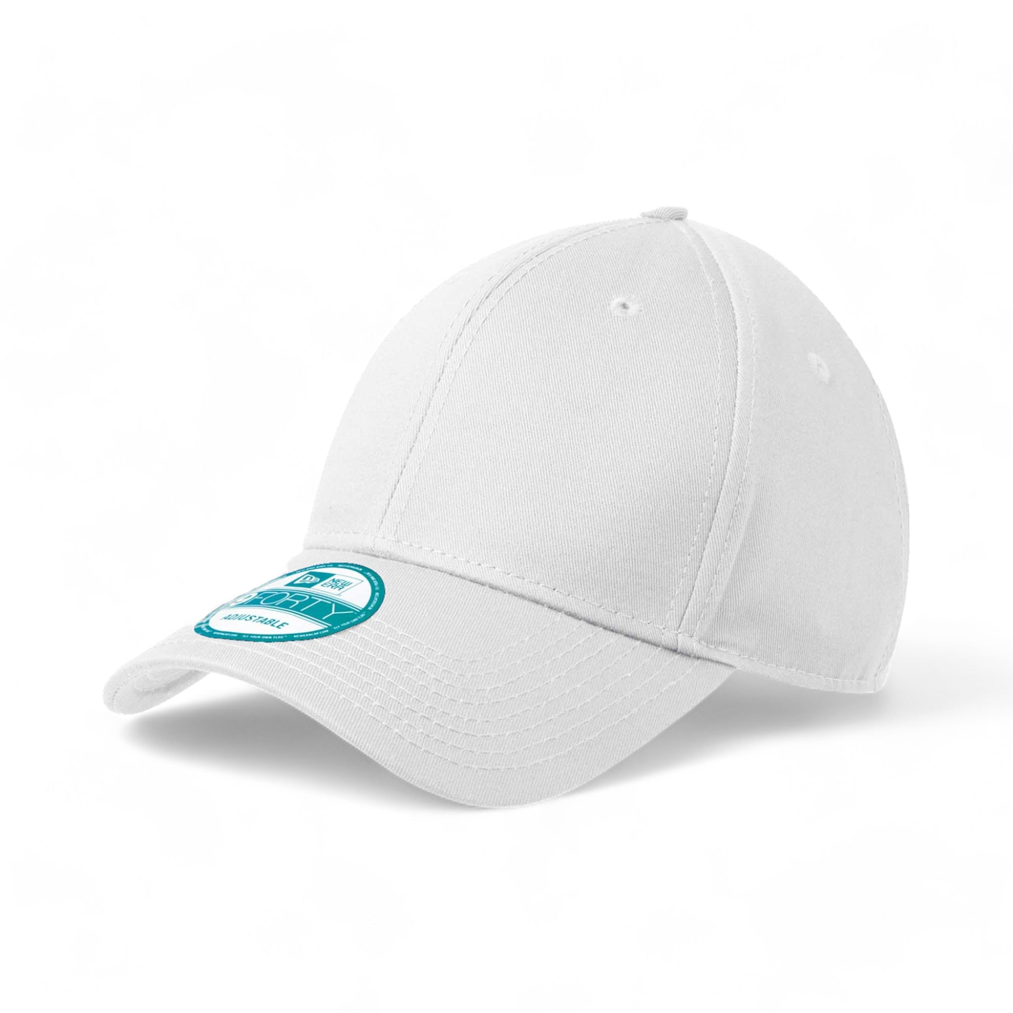 Side view of New Era NE200 custom hat in white