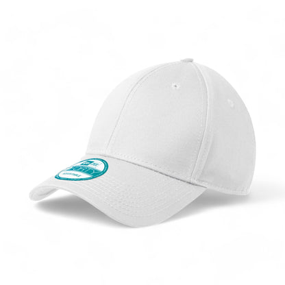 Side view of New Era NE200 custom hat in white