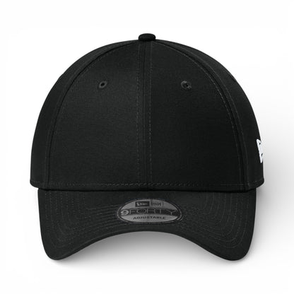 Front view of New Era NE200 custom hat in flag black