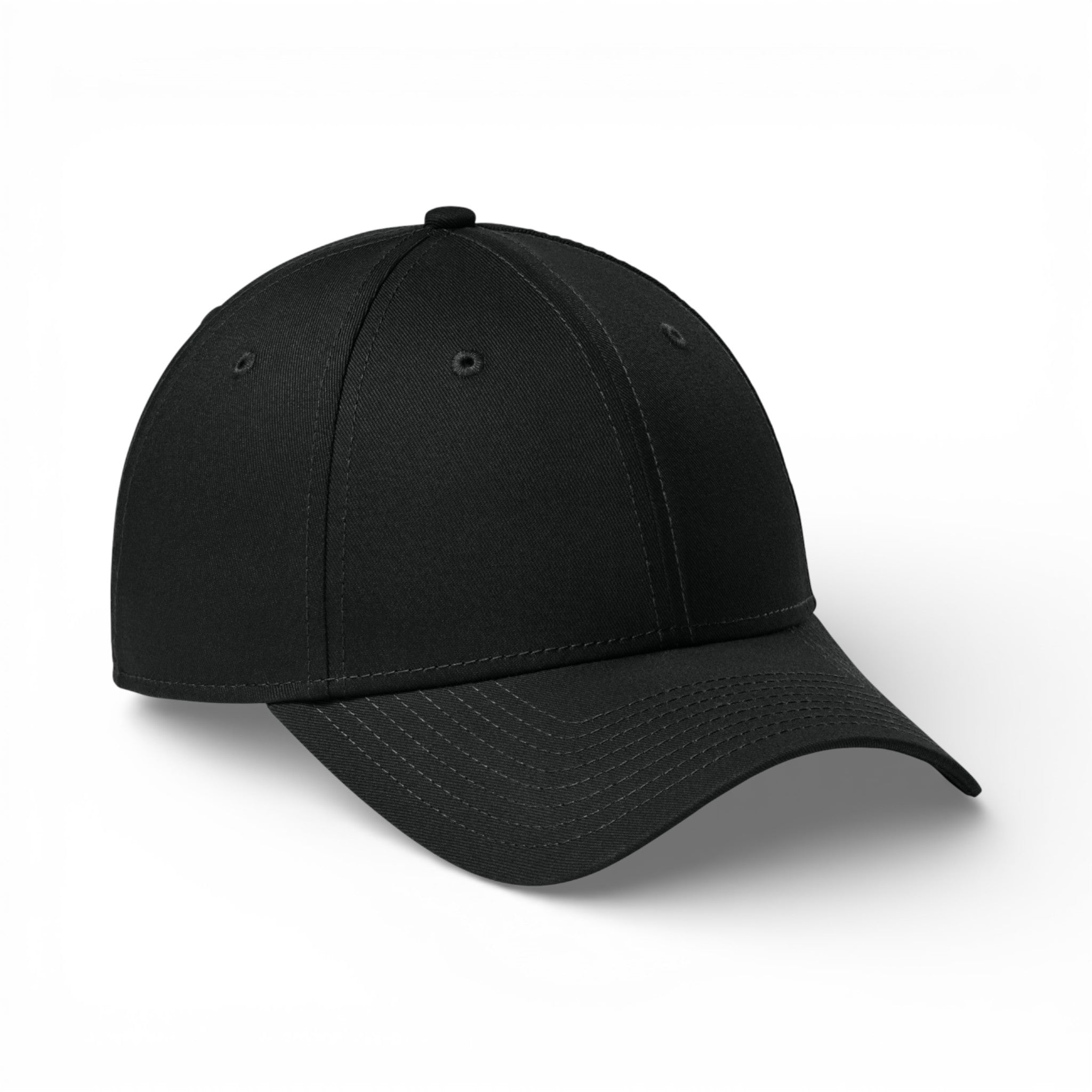 Right side view of New Era NE200 custom hat in flag black