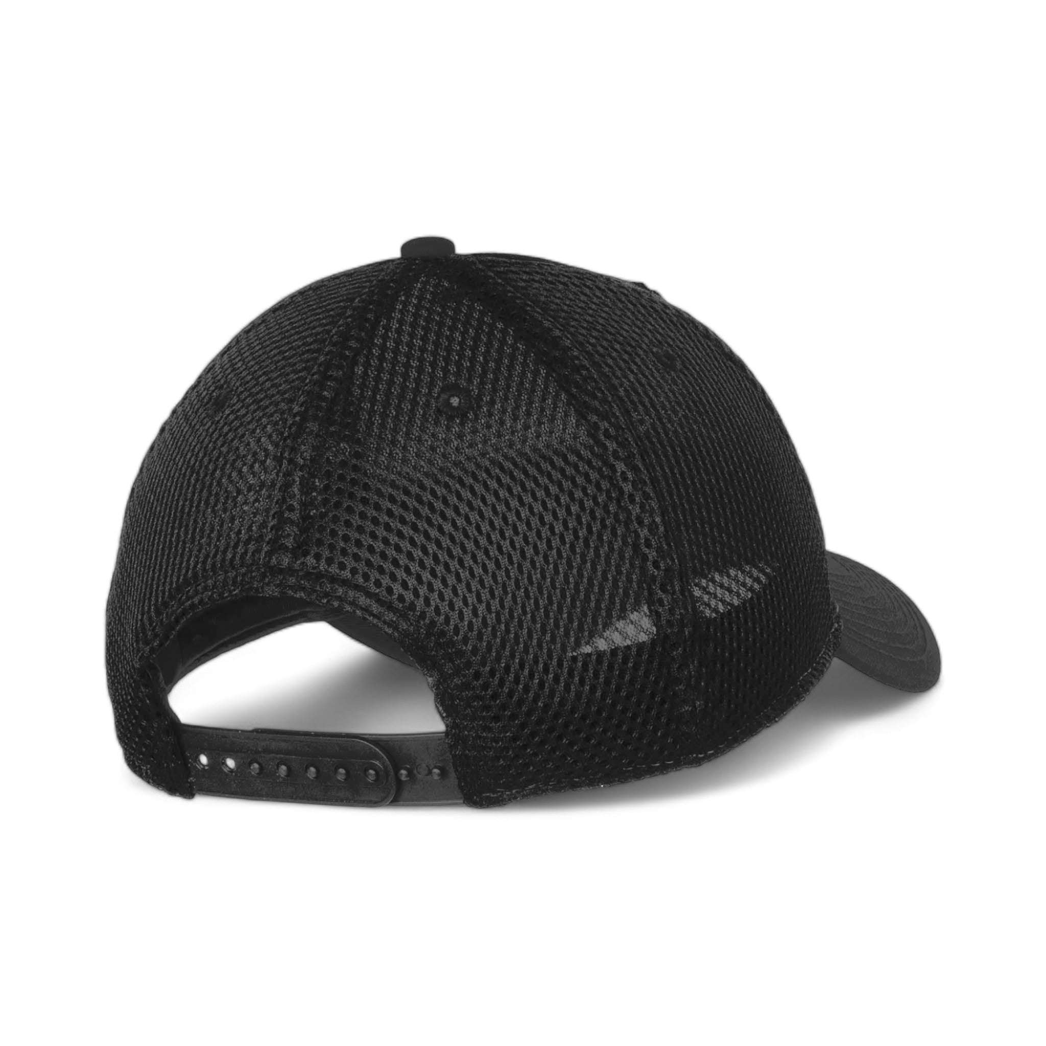 Back view of New Era NE204 custom hat in black and black