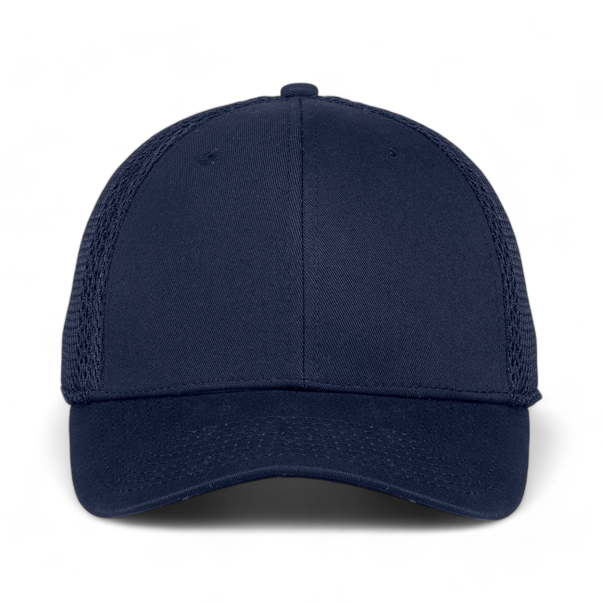 Front view of New Era NE204 custom hat in deep navy and deep navy