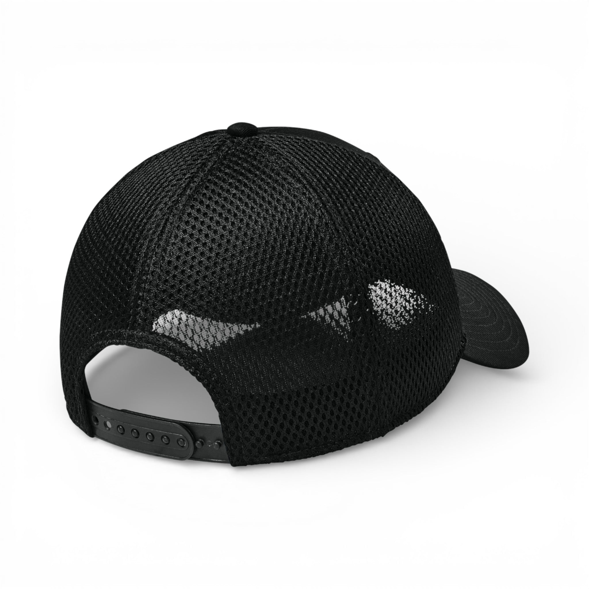 Back view of New Era NE204 custom hat in flag black and  black