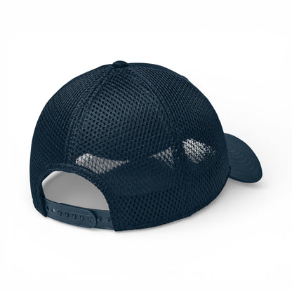 Back view of New Era NE204 custom hat in flag deep navy