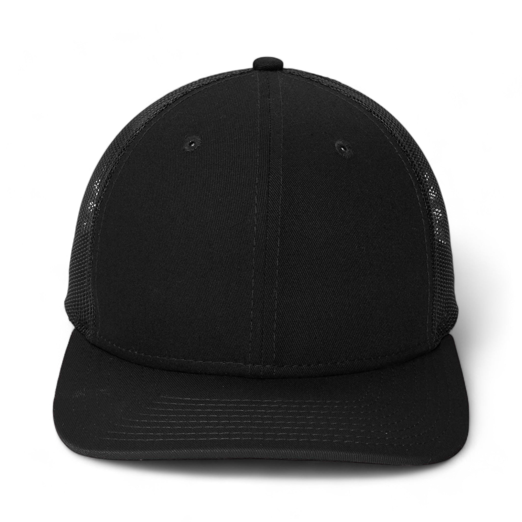 Front view of New Era NE207 custom hat in black