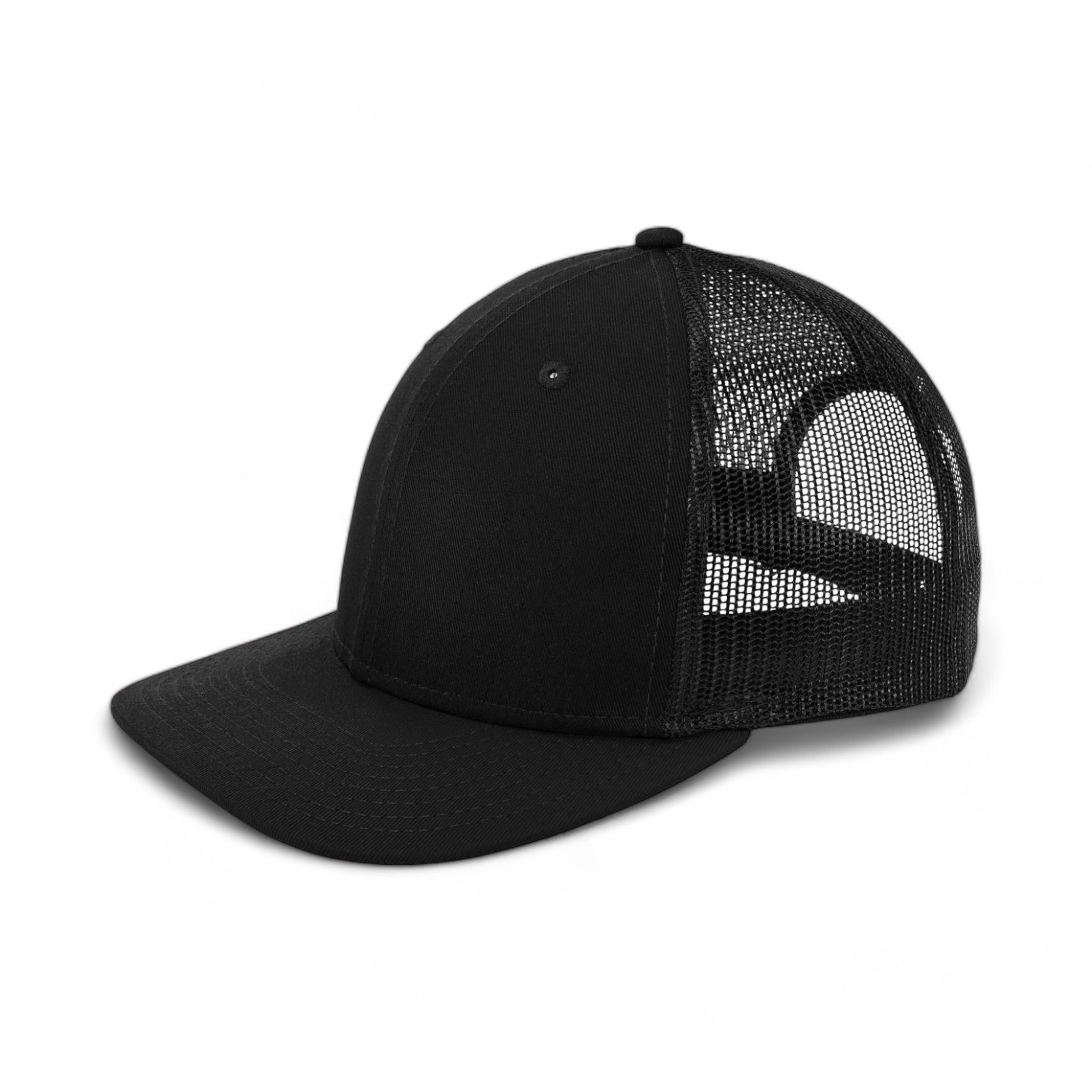 Side view of New Era NE207 custom hat in black