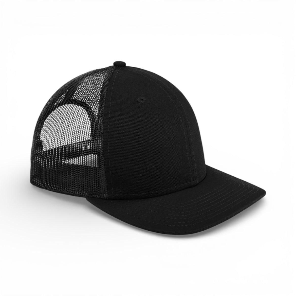 Right side view of New Era NE207 custom hat in black