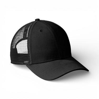 Right side view of New Era NE208 custom hat in black
