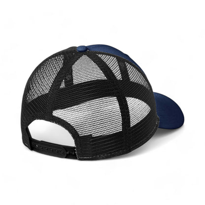 Back view of New Era NE208 custom hat in deep navy