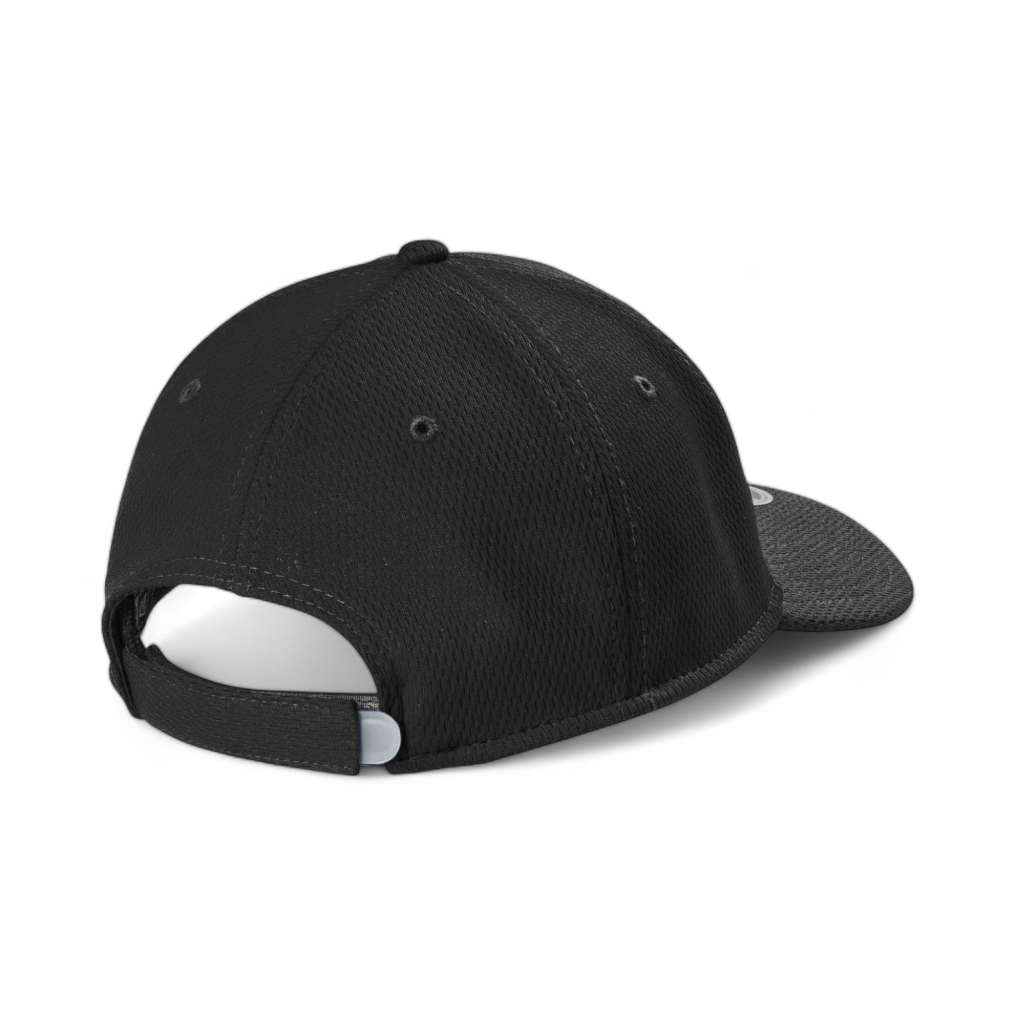 Back view of New Era NE209 custom hat in black