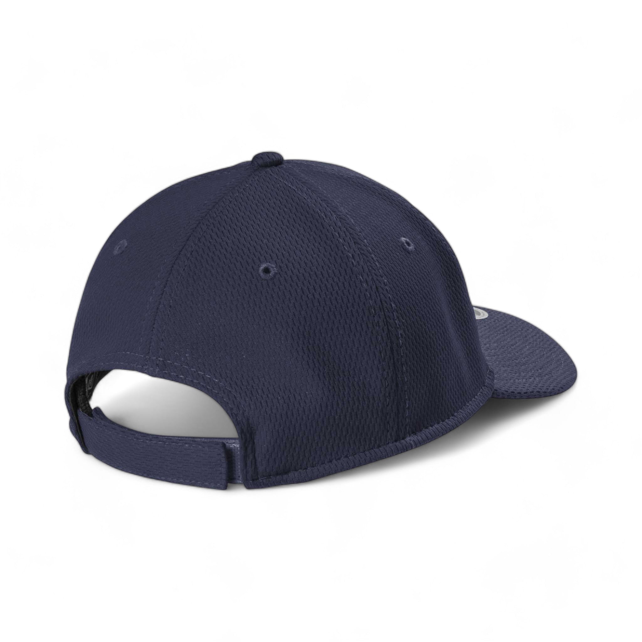 Back view of New Era NE209 custom hat in deep navy