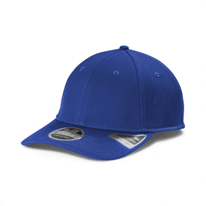 Left side view of New Era NE209 custom hat in royal