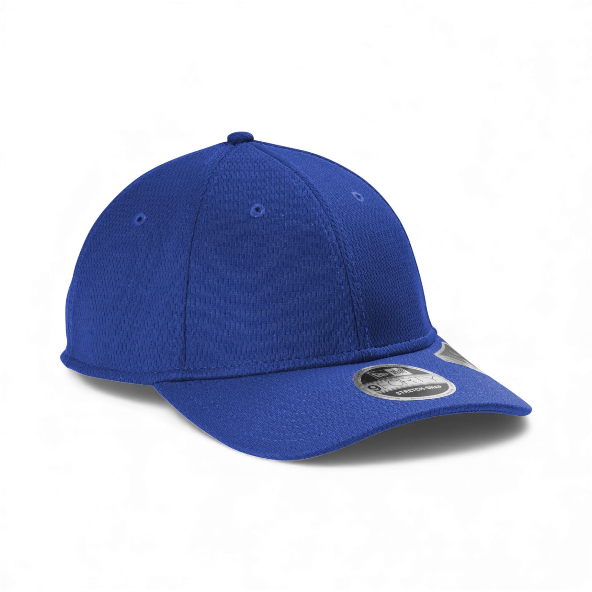Right side view of New Era NE209 custom hat in royal
