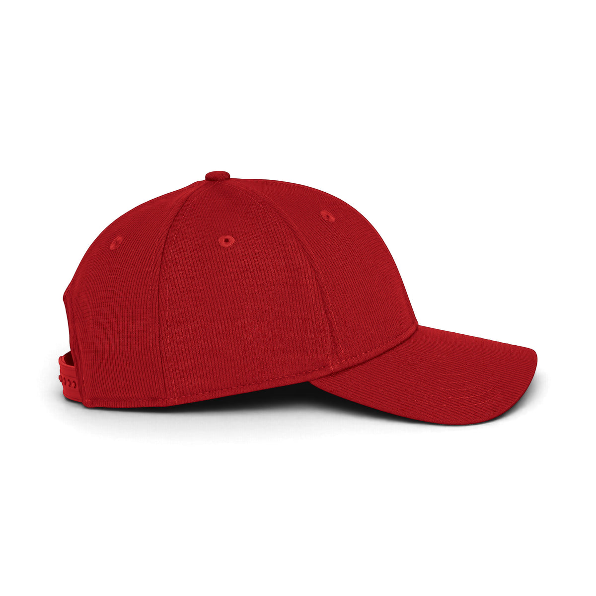 New Era NE214 custom cap in scarlet, right side view