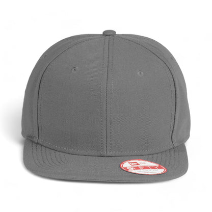 Front view of New Era NE402 custom hat in graphite