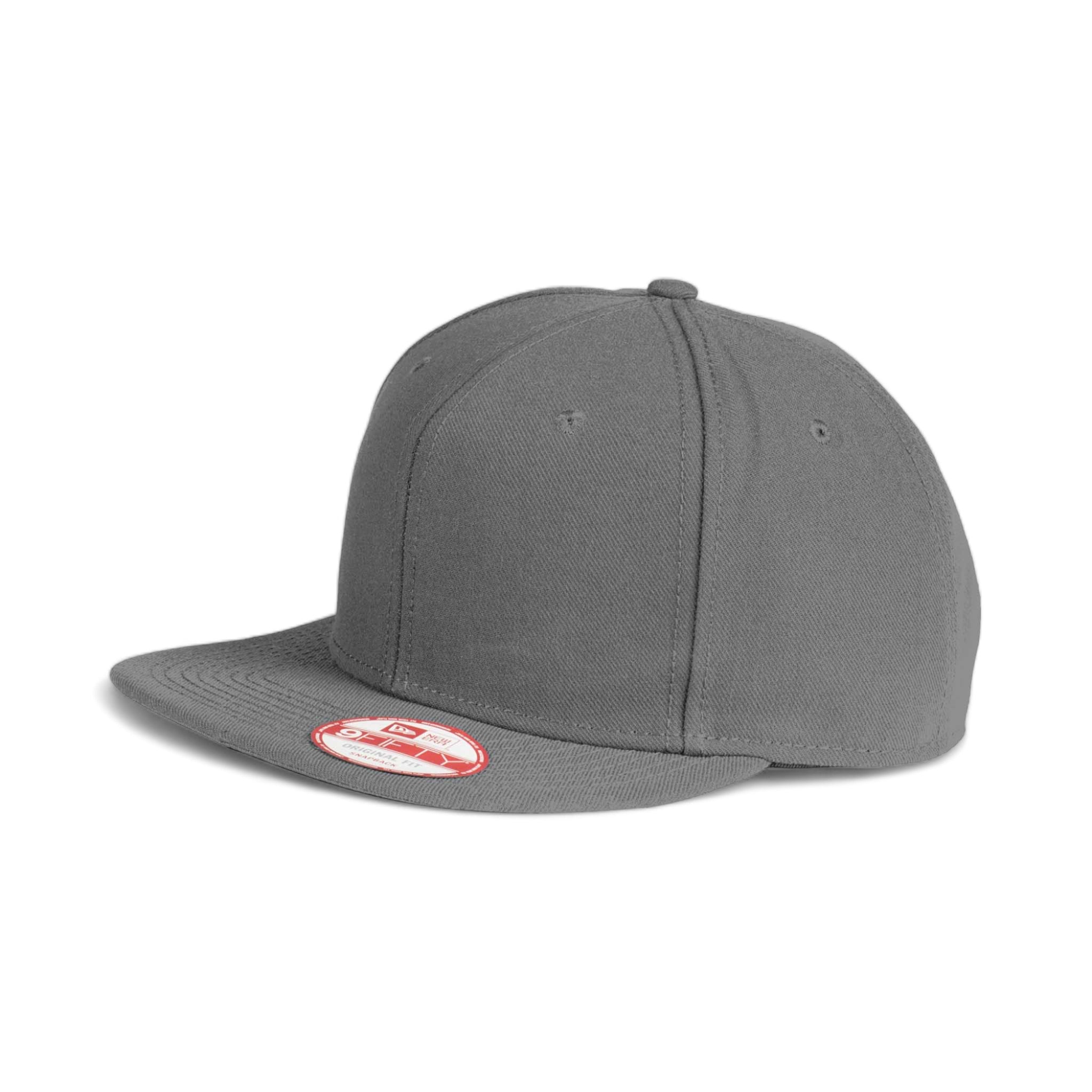 Side view of New Era NE402 custom hat in graphite