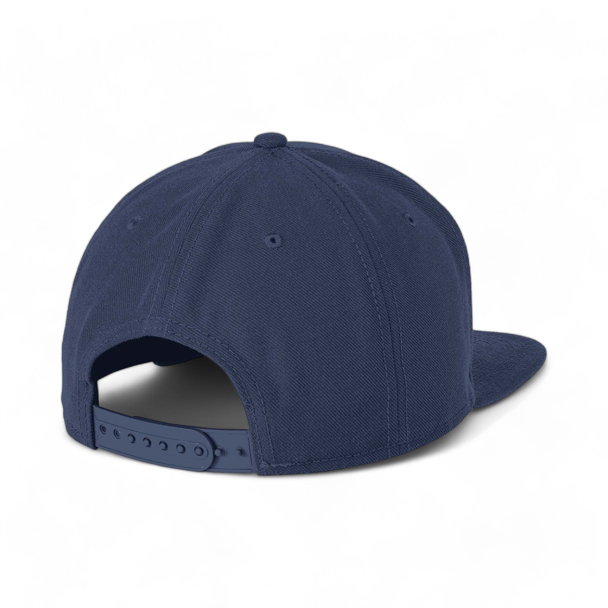 Back view of New Era NE402 custom hat in league navy