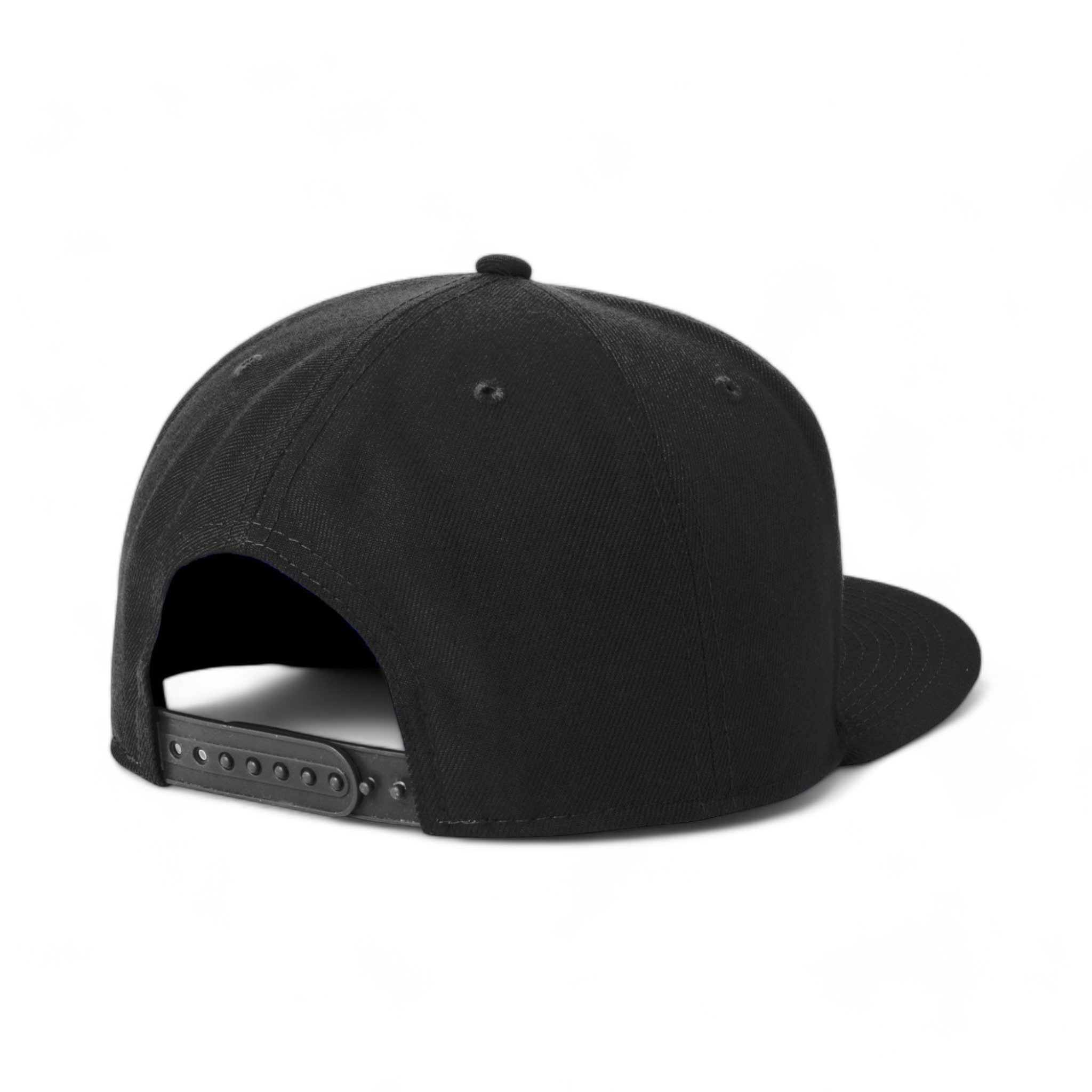 Back view of New Era NE4020 custom hat in black