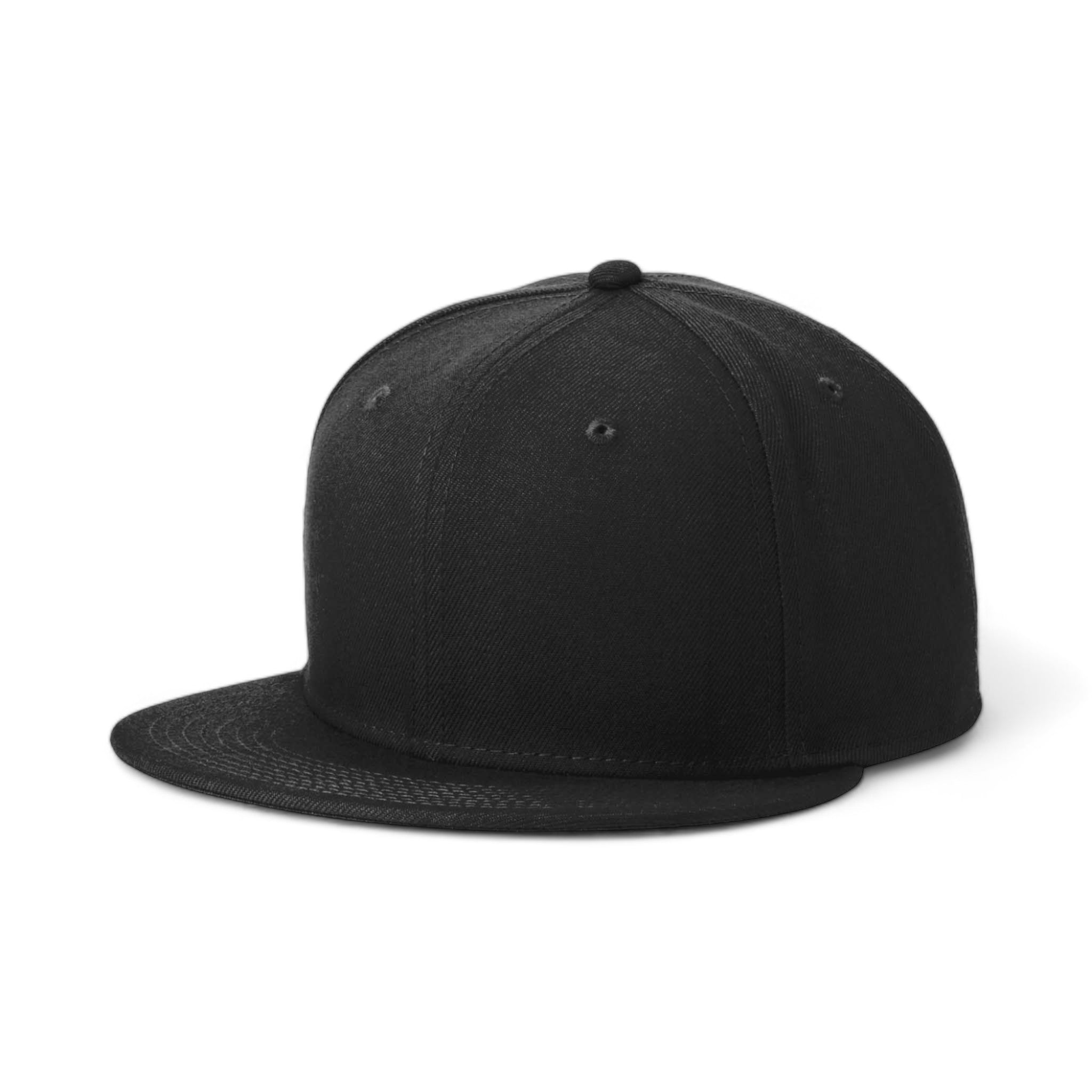 Side view of New Era NE4020 custom hat in black