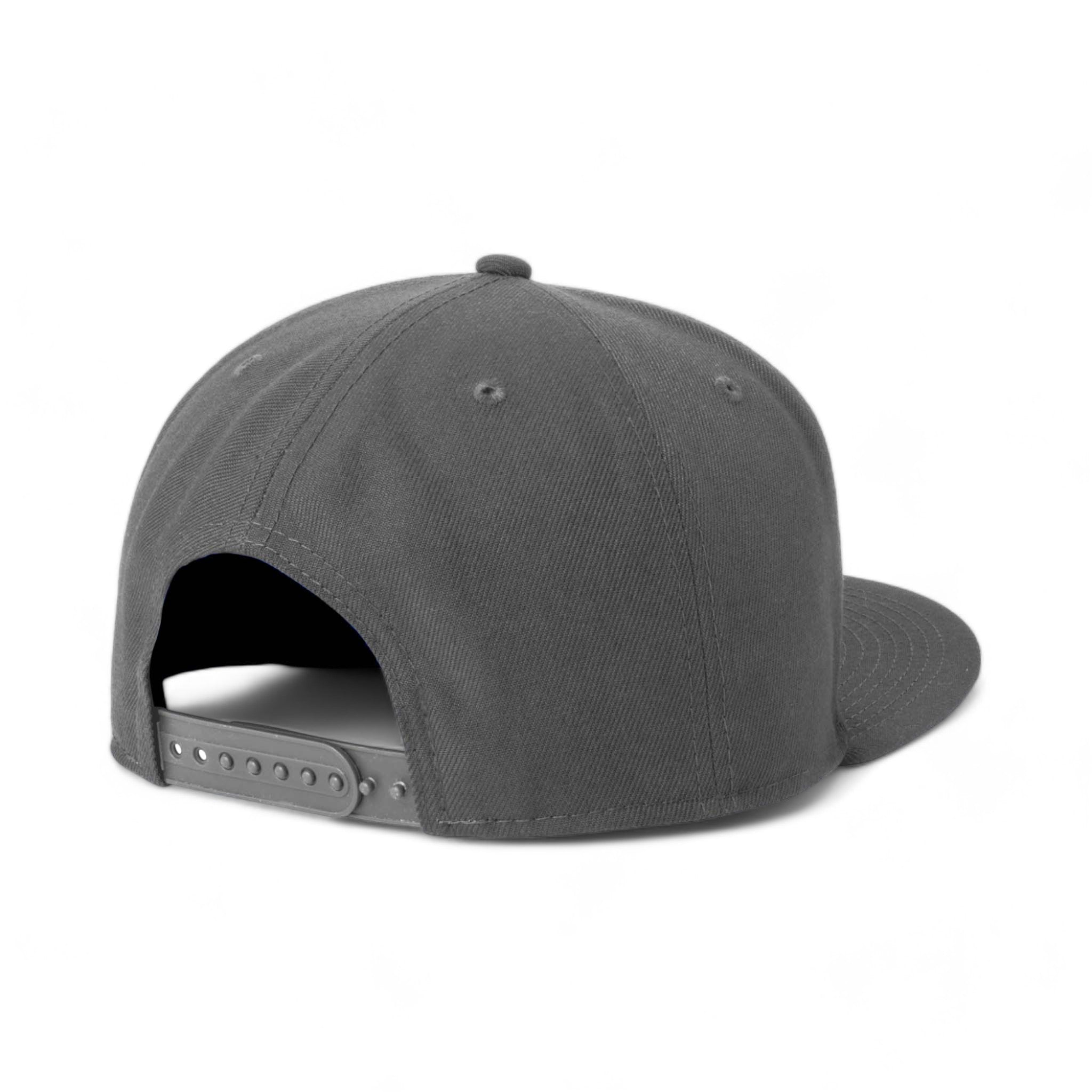 Back view of New Era NE4020 custom hat in graphite