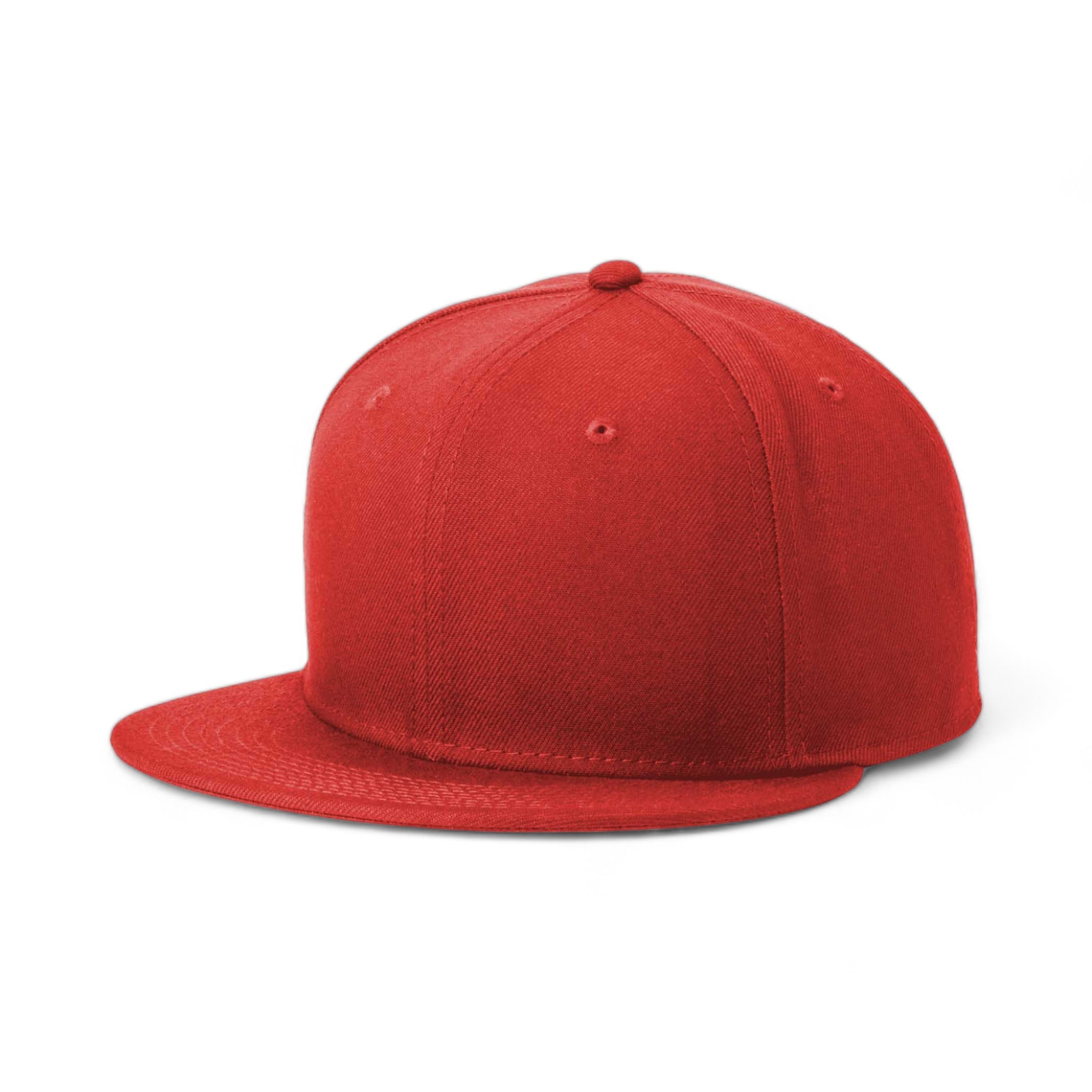 Side view of New Era NE4020 custom hat in scarlet